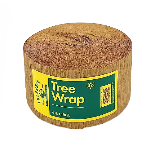 Treekote 4" x150' Tree Wrap - Commercial Size Weather Resistant Tree Wrap - Tree Guard for Fruit Trees